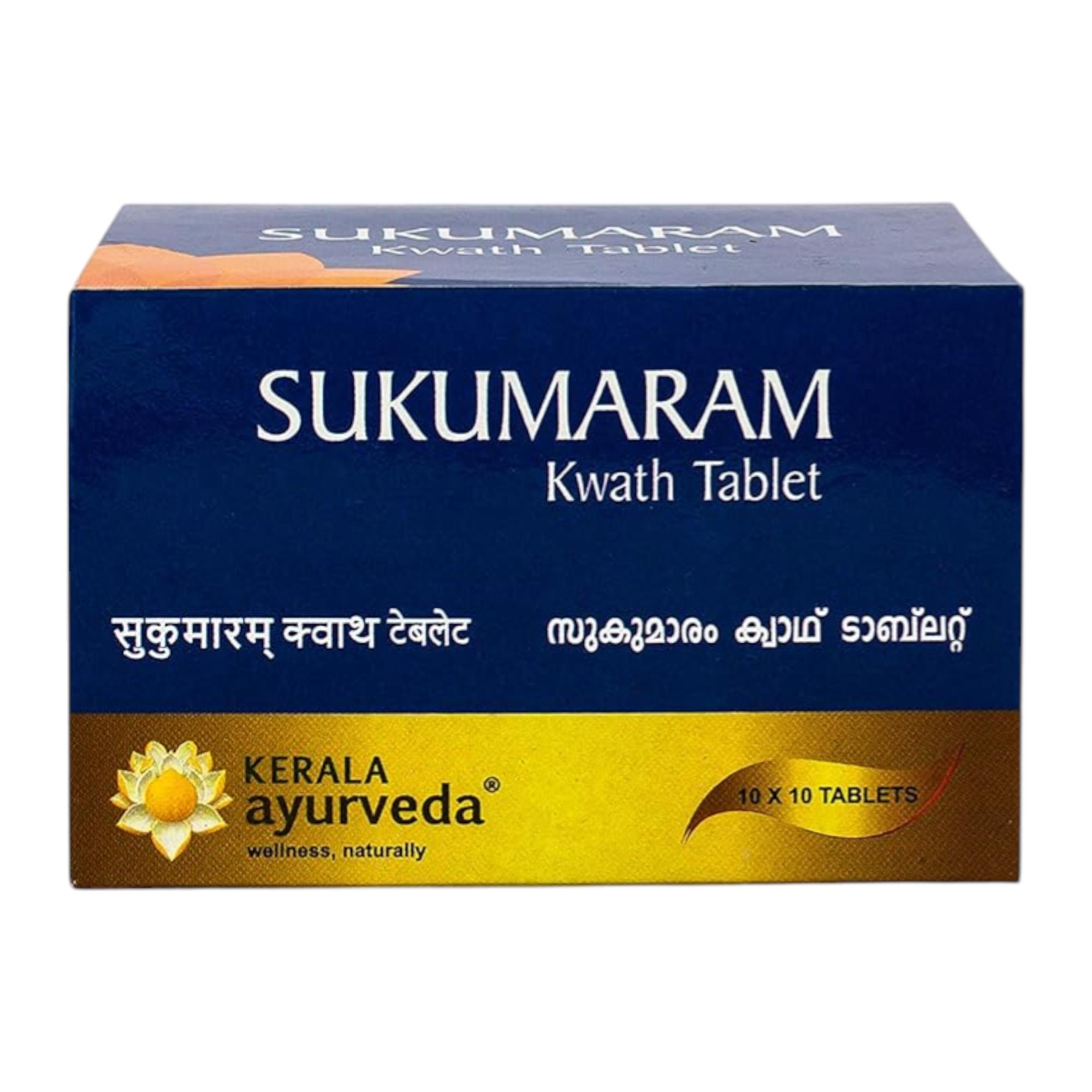 

Kerala Ayurveda Sukumaram Kwath Tablet 100 Tab for Healthy Digestion and Relief from Indigestion