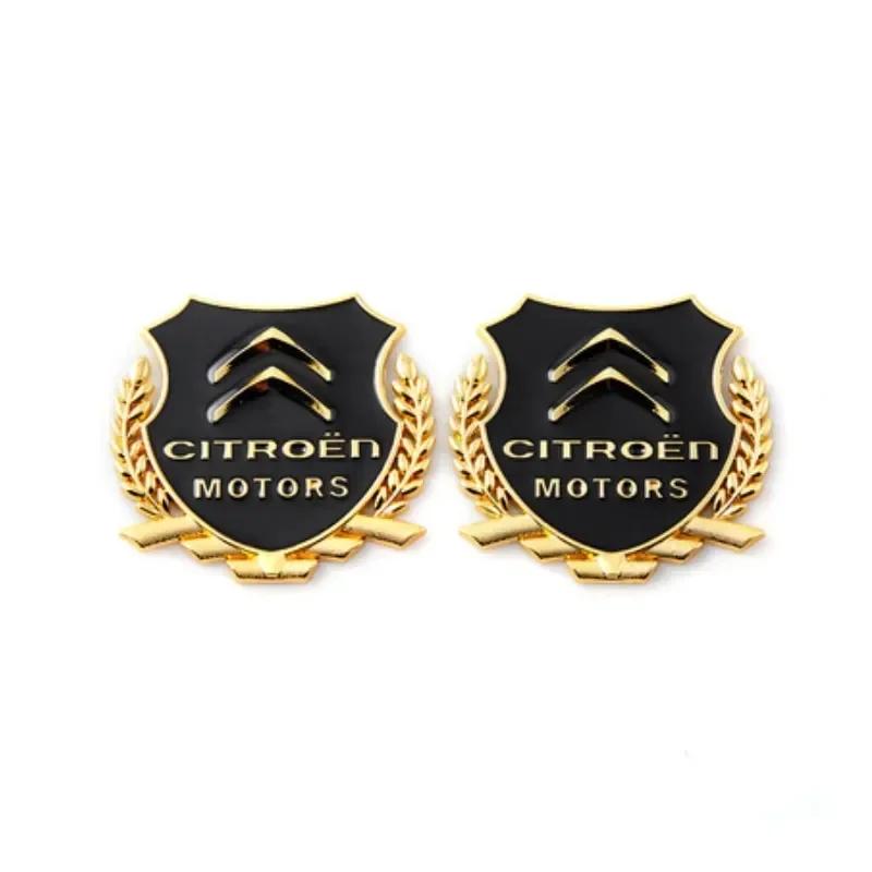 Kovová nálepka odznak Dekorace okna kufru auta pro Citroen C1 C2 C3 C4 C5 C-ELYSEE Aircross Picasso Sega Cactus Berlingo