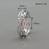 Simple Ring, Wound Hollow Woven Index Finger Ring, Metallic Ring