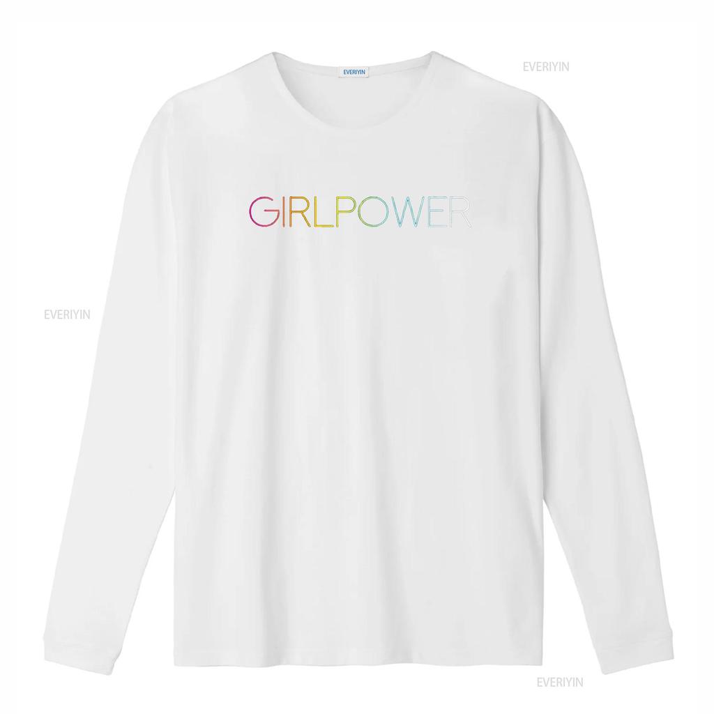 Girl Power T Shirt vintage Washed Comfortable fashion graphic Soft streetwear Stretched Top For Everyday Wear homme Casual