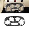 Carbon Fiber AC Switch Frame Sticker for Fiat 500 Interior