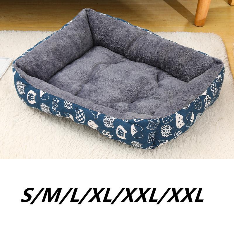 

Кровать для домашних животных, диванные коврики, товары для домашних животных, аксессуары, корзины для собак, принадлежности для средней маленькой кошачьей кровати M синий