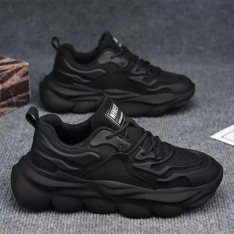 Men's Shoes New Spring Breathable Mesh Sports Casual Shoes Trendy Versatile Retro Heightening Shoes