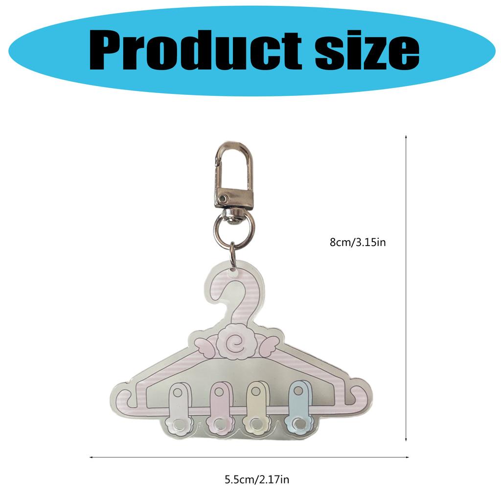 Fischkuchen Stern Schlüsselanhänger Schönes Stabiles Acryl Hängendes Ornament Praktisch für Taschen Schlüssel Rucksäcke und Besondere Geschenke