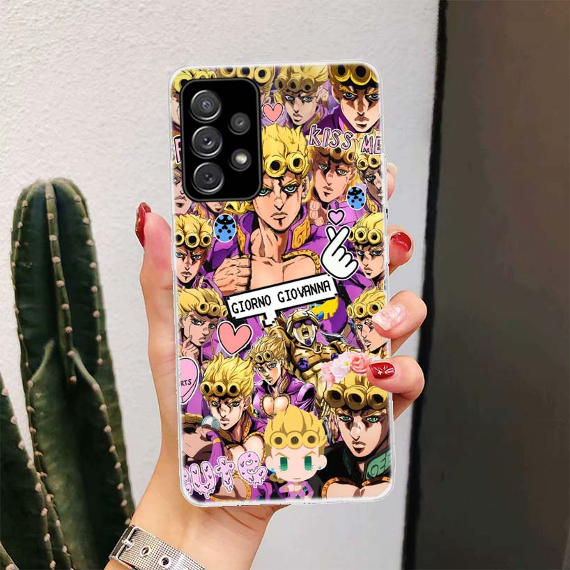 Anime JOJO Abenteuer Handyhülle für Samsung Galaxy A52 A51 A50S A12 A22 A32 A72 A10S A30S A31 A71 Note 20 Ultra 10 Plus S10 Gala