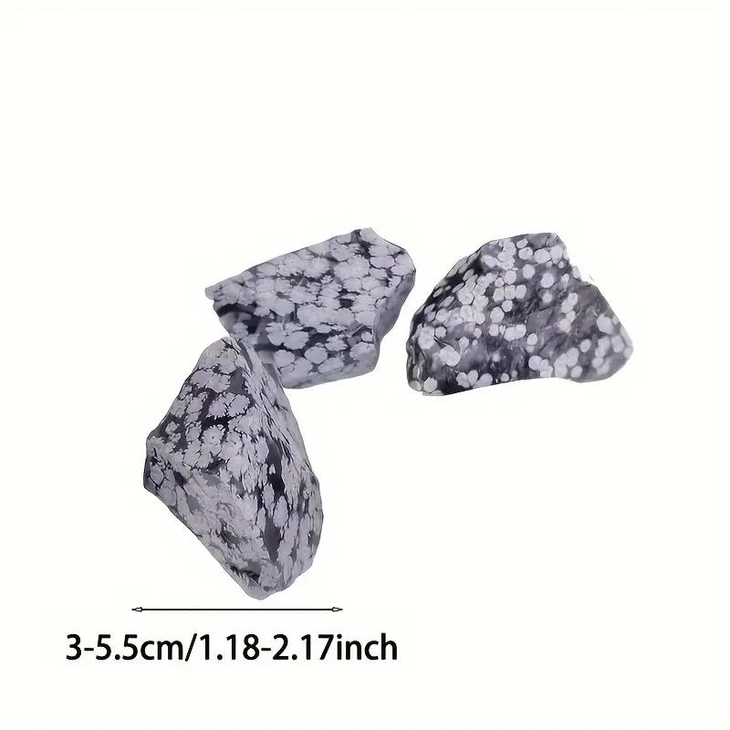 Natural Snowflake Obsidian Raw Stone Aromatherapy Diffuser Stone Decorative Collection Of Mineral Specimens Holiday Gift