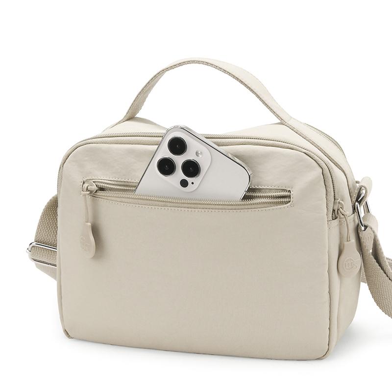 Solid Color Nylon Shoulder Crossbody Bags For Women Mother Handbag Waterproof Shopping Small Tote Bags For Outdoor Travel Daily