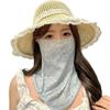 Flowers Summer Sunscreen Mask Full Face Ultraviolet Female Thin Section Cover Face Veil Mask Neck Neck Protector