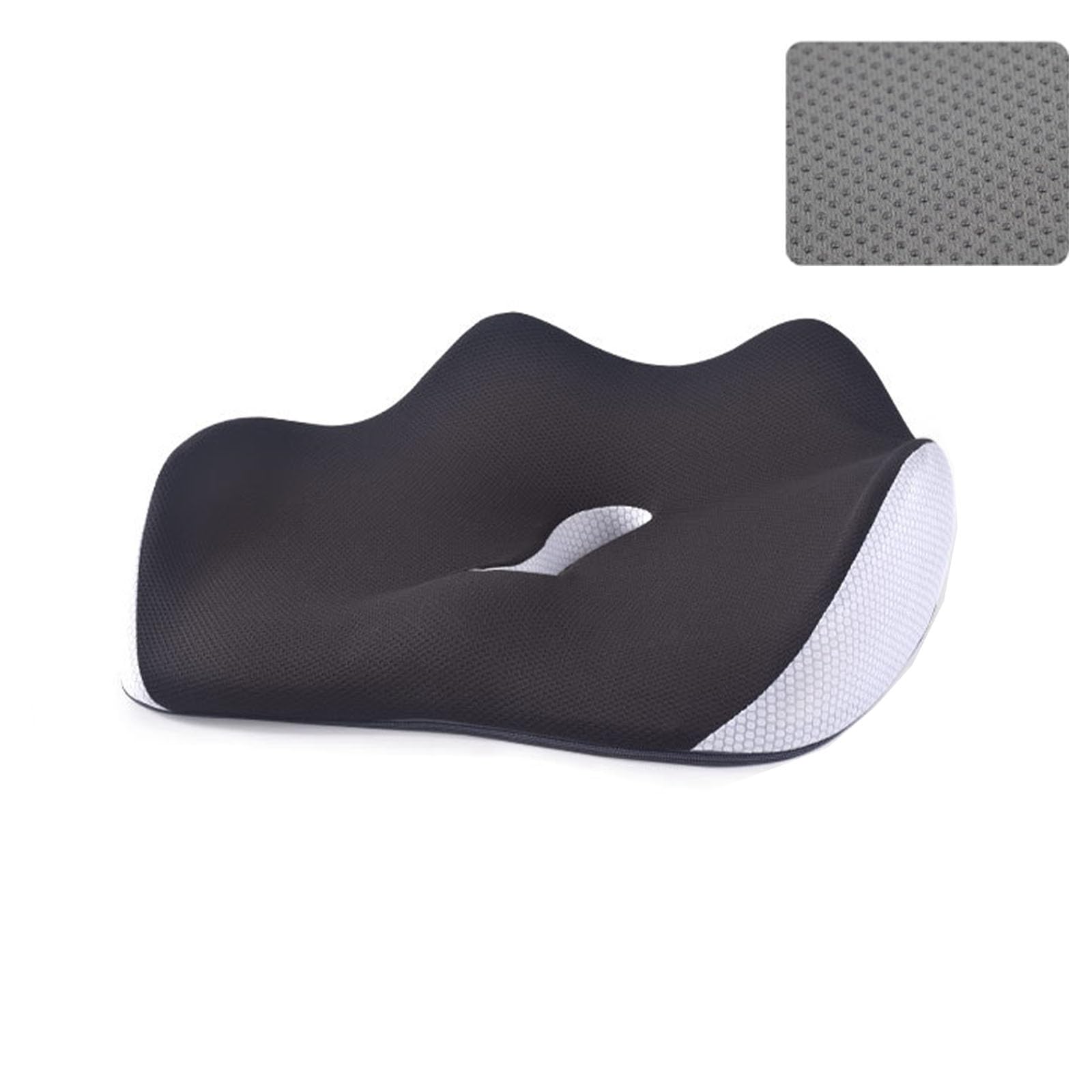 

Подушка для стула с эффектом памяти Эргономичная подушка Подушка Съемный чехол Дышащая подушка Подушка для сиденья Черный Нескользящая Офис/Автомобиль/Инвалидная коляска/Игровая чёрный