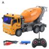 Set di modelli di veicoli da cantiere telecomandati a 4 canali per bambini, giocattolo betoniera