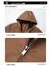 Veste de Moto à Capuche en Cuir PU Rétro pour Homme Printemps/Automne 2025 – Style Décontracté Cool Jeune