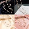 French Pearl Layered Sweater Chain: Women's High-End Starry Necklace for Chic Style