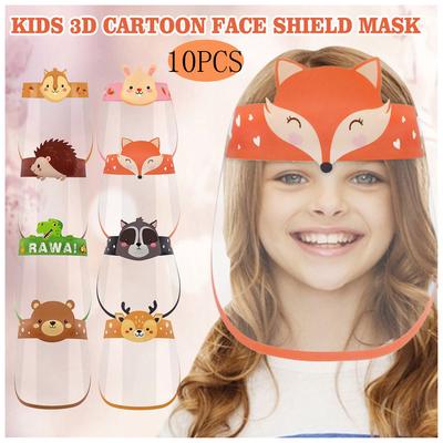 10PCS Outdoor Children Kids Boy Girl Cartoon Face  Cover Mask with Band