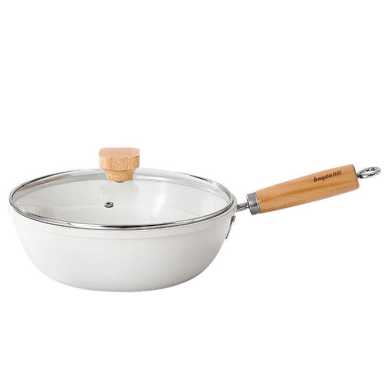 Bayco Non-Stick Wooden Handle Frying Pan