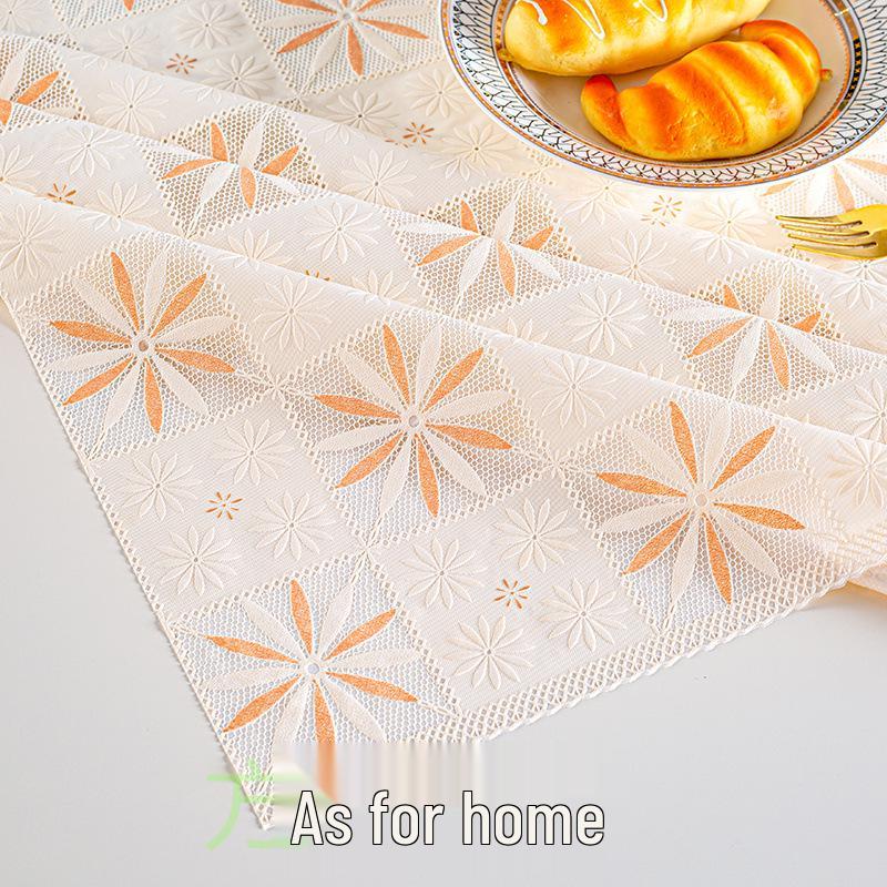 European Plain Lace Waterproof PVC Tablecloth - Anti-Scalding, No-Wash, Rectangular Dining & Coffee Table Mat