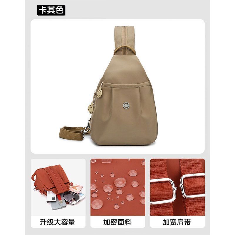 Schoolbag New Multifunctional Multilayer Fashion Versatile Backpack Breast Bag Casual Oblique Span Bag Large Capacity Lightweight Travel Bag Women