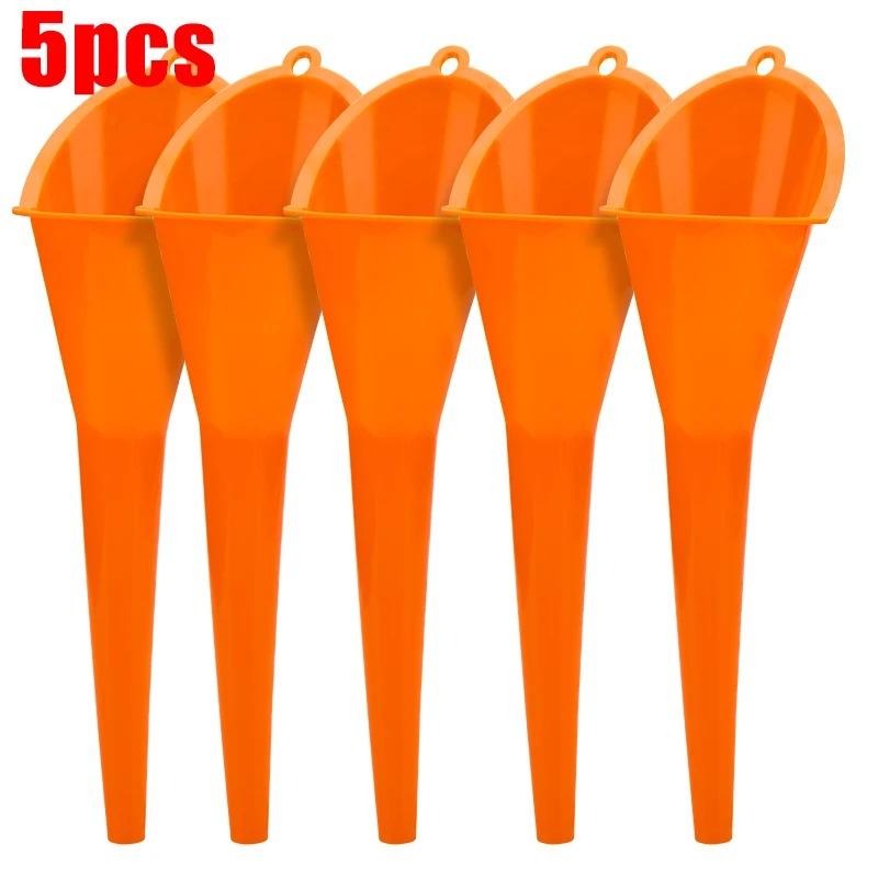 2/3/5 buc mașina motocicletă lungă gura ulei pâlnie anti-stropire benzină combustibil umplere instrument plastic motor pâlnie realimentare accesorii auto