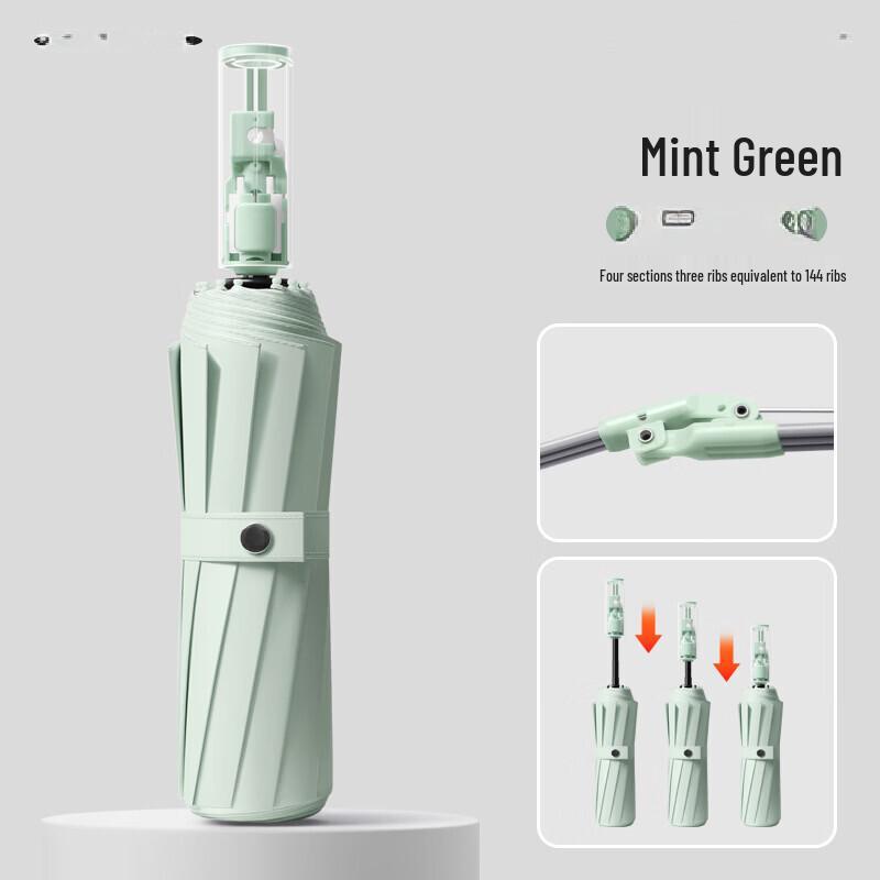 OEING Fully Automatic 12-Rib Sun/Rain Umbrella