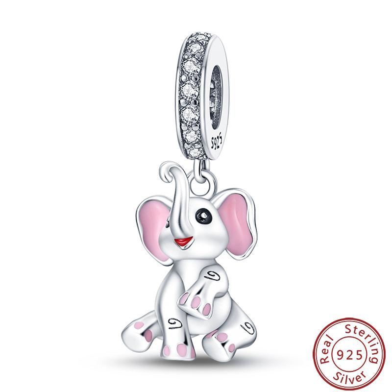 Simple Animal Series Copper Metal Dinosaur Elk Rabbit Trendy Charm Bead Components Bead Components 3mm Do It Yourself High Quality Fine High Quality