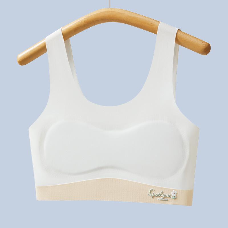 Girls  Sports Bra: Comfortable, Shockproof, Anti-Bulge for Puberty Stages L [75-95]