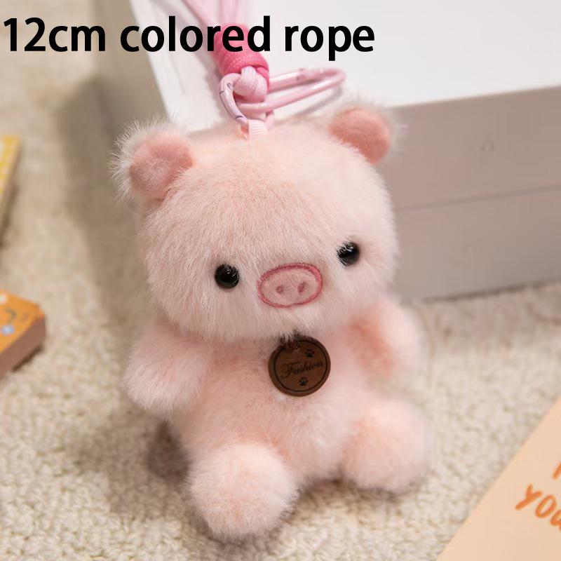

Animal Plush Pendants Cartoon Panda Sloth Pig Dinosaur Toys Cute Keychains Bag Decorations Car Interior Decorations D