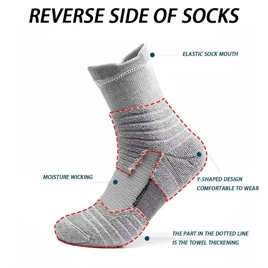 Rutschfeste Fußballsocken Herren Damen Socken Kurz Langes Rohr Fußball Basketball Sportsocken Atmungsaktive Deodorierende Socken 39-45