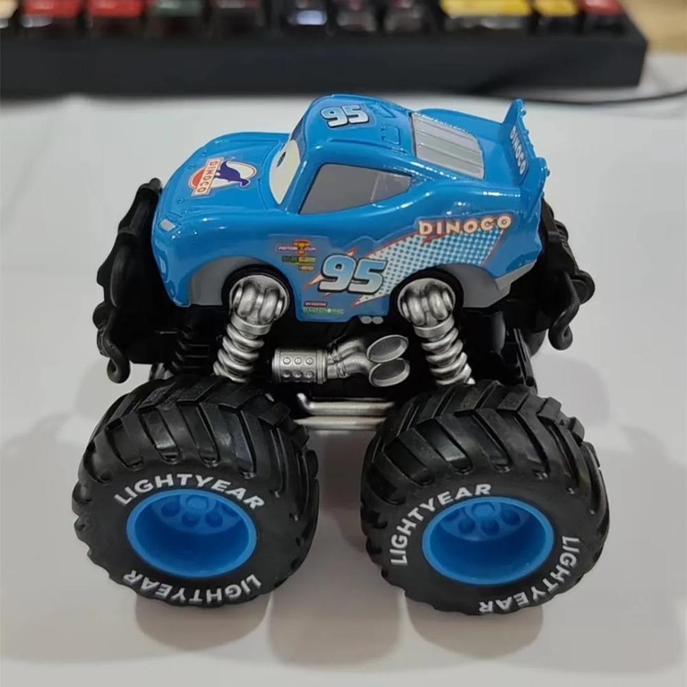 Disney Pixar Cars Großes Rad Offroad Metallautos Lightning McQueen Sheriff Schwarzer Sturm Jackson Cruz Hook Spielzeug Kinder Weihnachtsgeschenke
