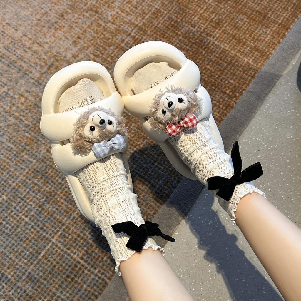 Non-slip and wear-resistant thick-soled fashionable versatile one-word cool slippers for women's outer wear 2025 summer new Korean version of women'