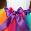 Cute Baby Girl Party Rainbow Tutu Skirt Toddler Princess Tulle Dance Dress