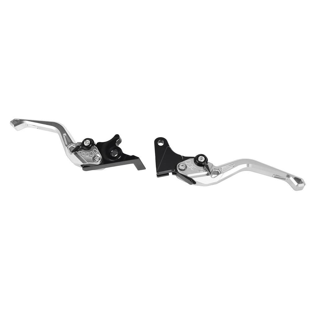 Pair of Motorcycle Brake Clutch Levers CNC Aluminum Alloy Adjustable Angle Ergonomic Brake