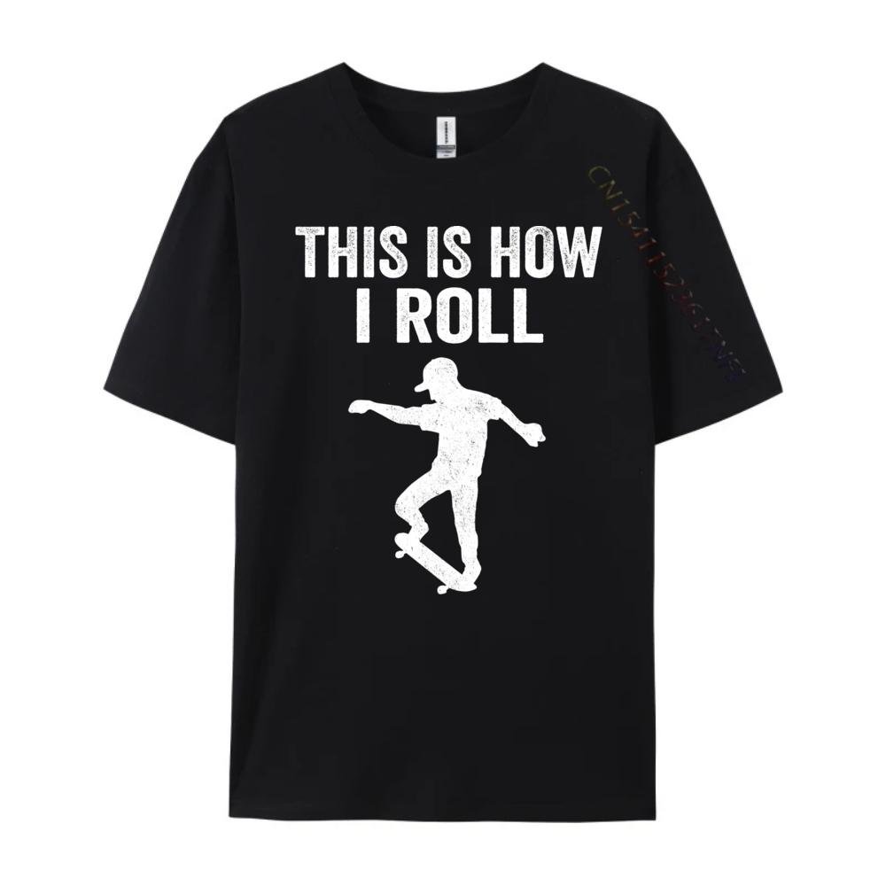 Skateboard Skateboarder Shirt For Men Funny T Shirts New Year Tshirt Character Graphic Cotton Short Sleeve