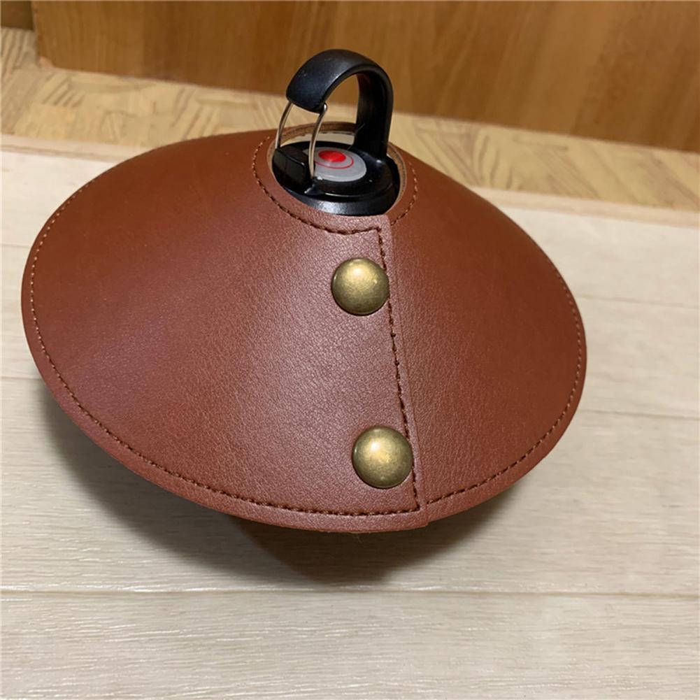 Leather Lampshade Pu Spotlight Protector Cover Dustproof Detachable Removable Washable Light Lamp Cover Light Accessory For Home