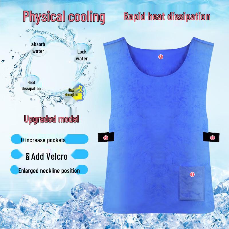 Summer Cooling Vest for Outdoor Work One Size