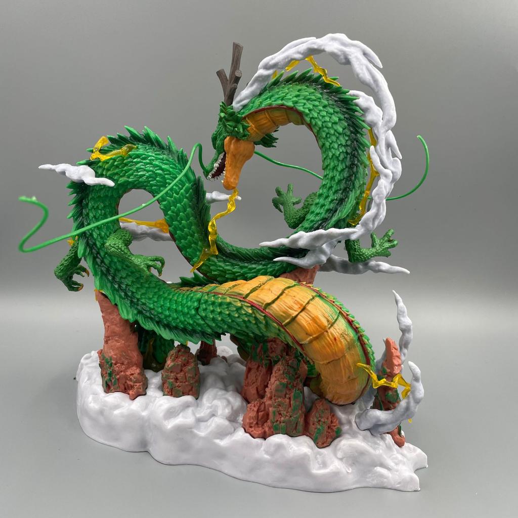 24cm Dragon Ball Anime Modello Shenron Figura Goku E Shenron Statuetta Figura PVC Statua Bambola Set Giocattolo per la Stanza Regali