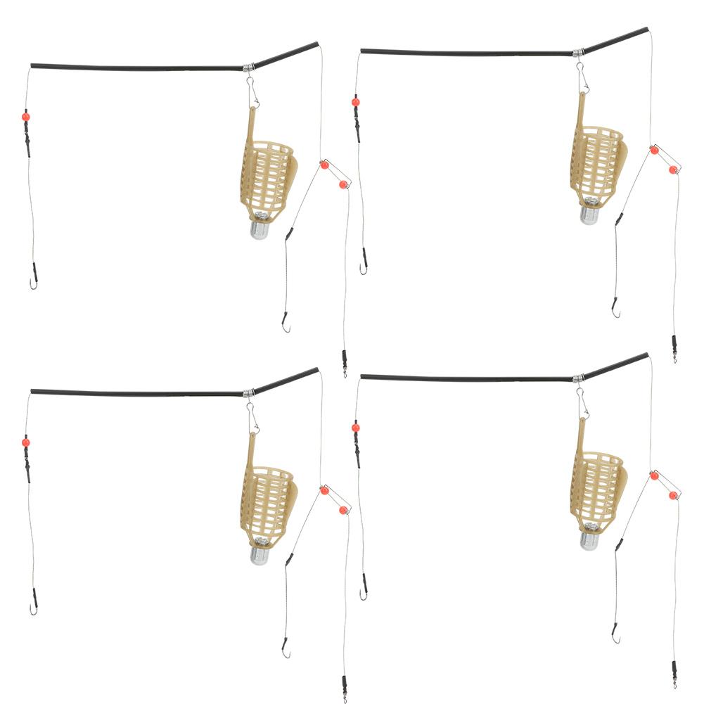 

4PCS Portable Lightweight Fishing Bait Cage Lure Trap Basket Feeder Holder Fish Tackle Accessories 50g