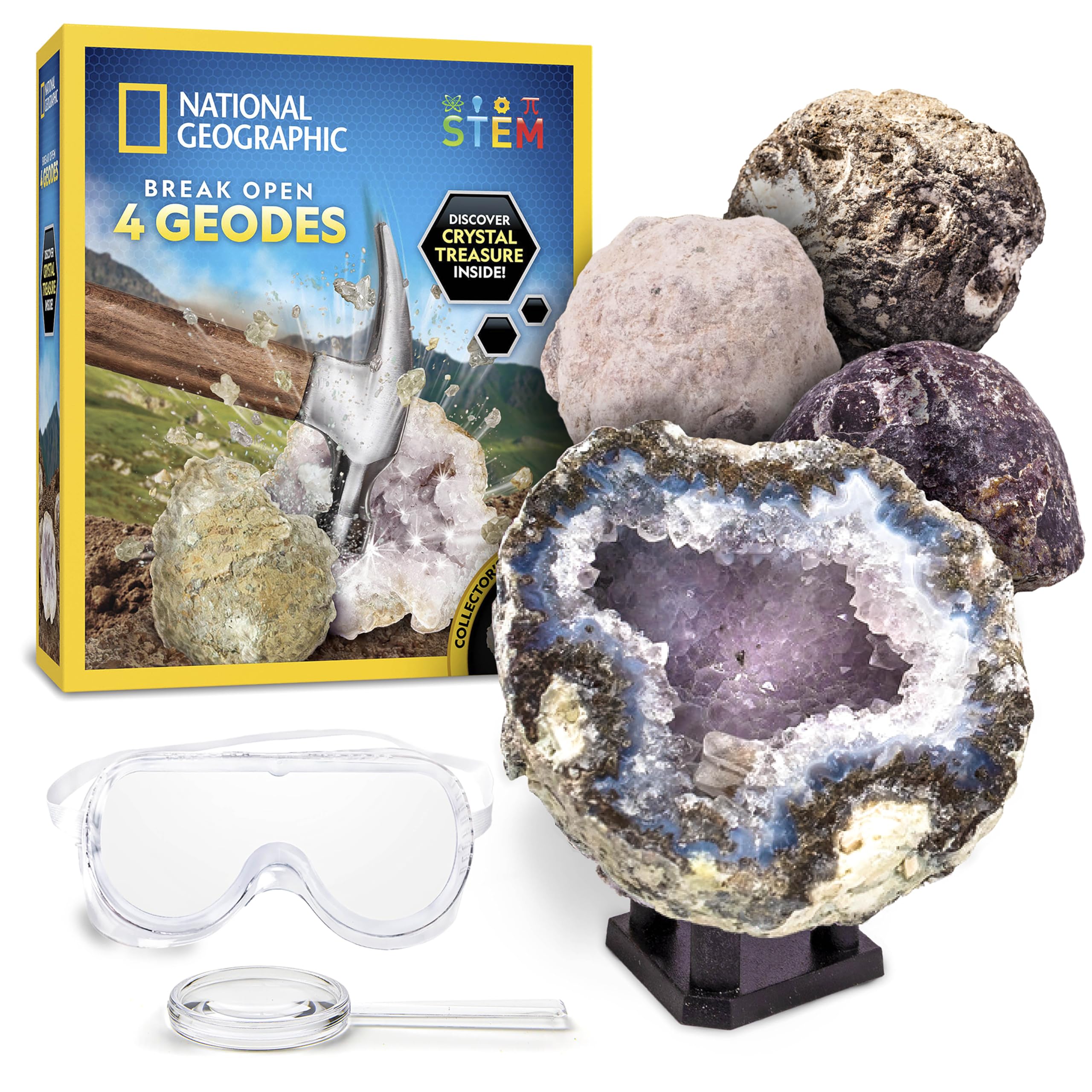 National Geographic Break Open 4 Geodes TOP NGGEO4 [National Geographic] QUALITY! [Product]