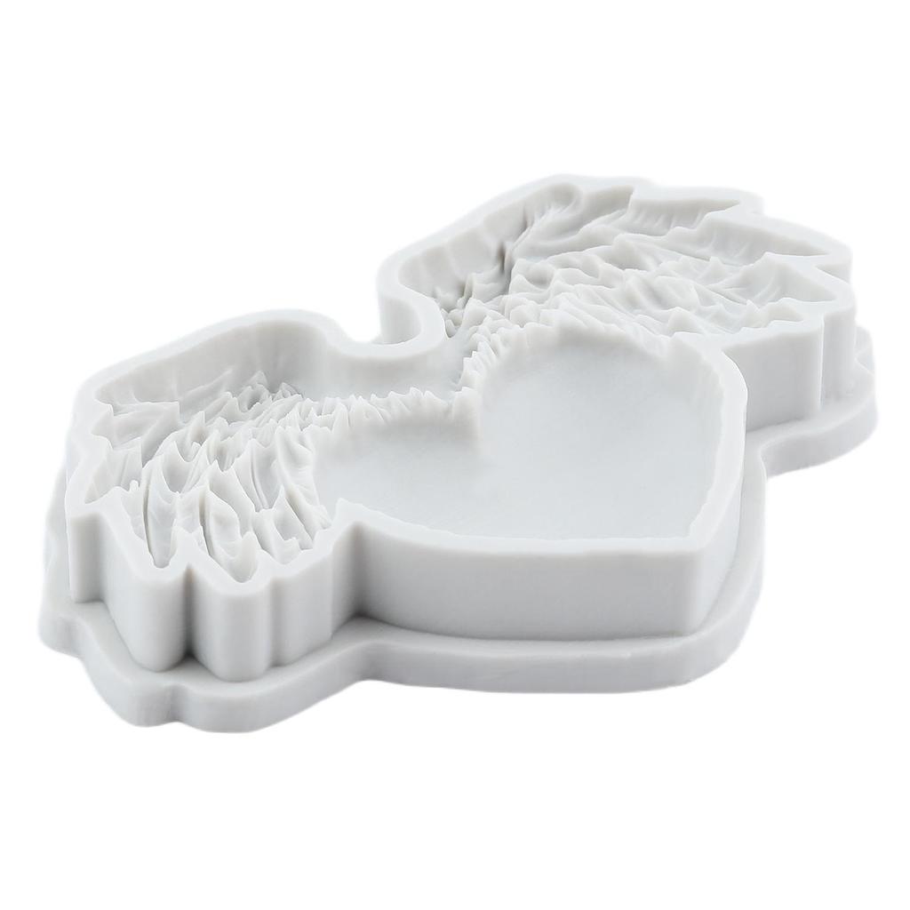 Heart Wings Silicone Mold Angel Wing Fondant Molds Cake Decorating Tools Cupcake Topper Candy Sugar Craft Gum Paste Polymer Clay