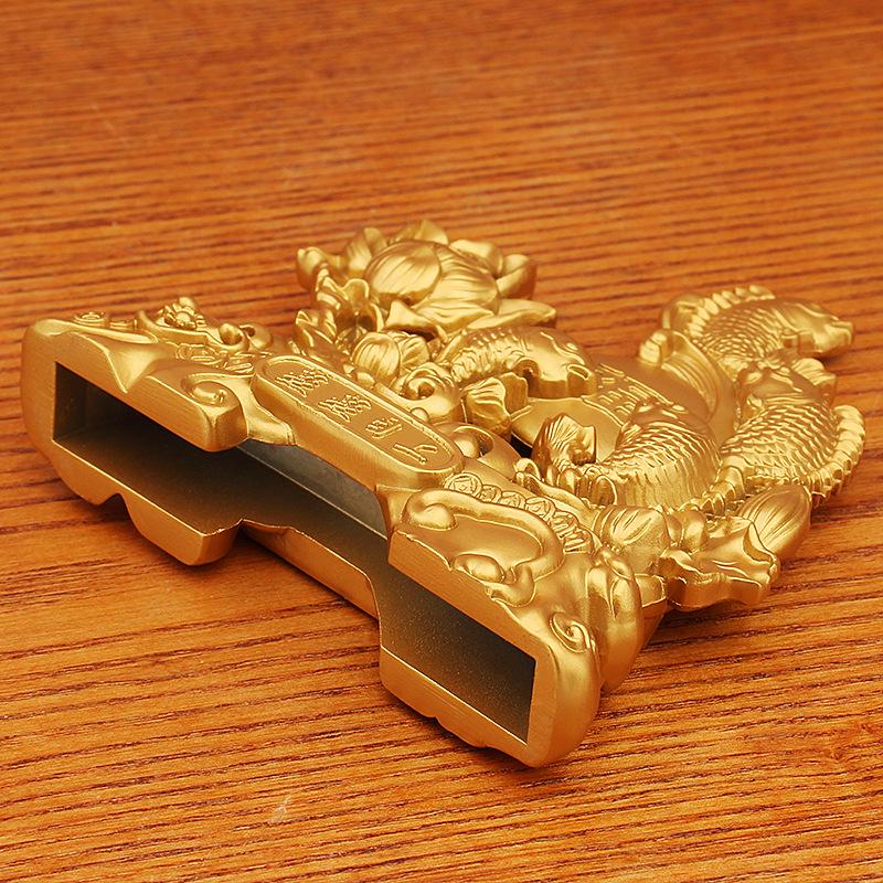 Yearly Abundance Koi Fish Ornament: Goldfish Carp Steaming Up, Ideal for Living Room, Entryway Décor, Housewarming, and Good Fortune Gift