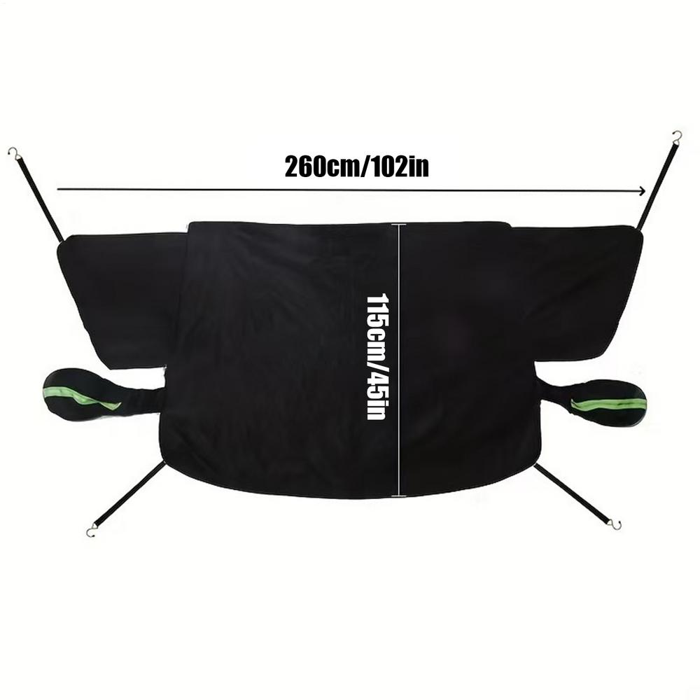 

Windshield Cover for Ice and Snow Reflective Protector with Storage Bag Snow Cover Protector for Frost Indoor Outdoor SUVs зелёный