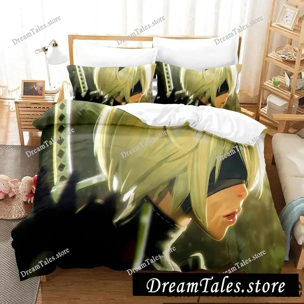 Home Textile Cartoons NieR Automata 2B Cover Duvet Cover Pillow Case Boy Girl Polyester Bedding Set King Queen Twin Size