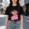 Funny Ratz Tee Cute Pink Mouse Print Men Women Cotton Short Sleeve Streetwear Clothes