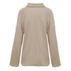 Women's Casual Fashion Solid Color Shirt Lapel Single Breasting Loose Coat