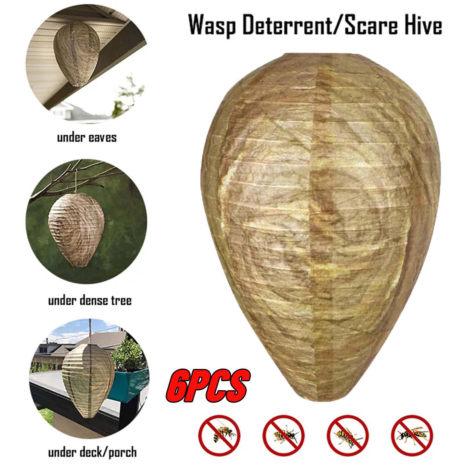 

6PCS Decoys Hanging Deterrents Fake Cloth Bee Decoy Deterrent For Home And Garden Outdoors One Size
