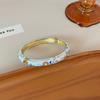 Traditional Hollow Out Flower Bangle Chinese Women's Hand Bracelet  Jewelry Gifts