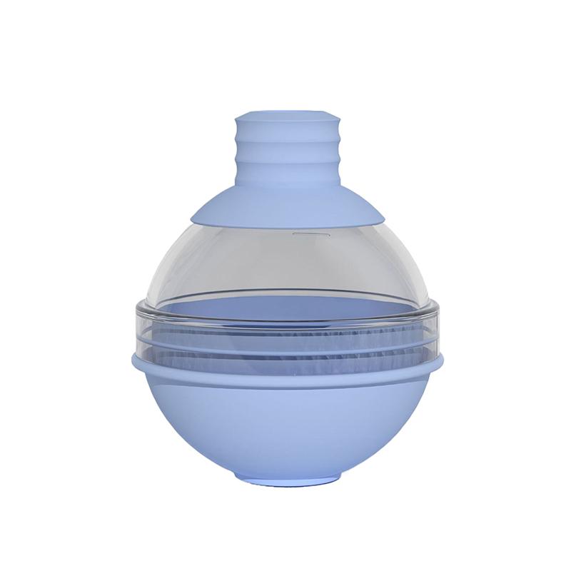 2/4 Grid Silicone Whiskey Ice Ball Maker Mold with Built-In Funnel 3D Baseball Shape Easy Fill And Release for Unique Ice Cubes