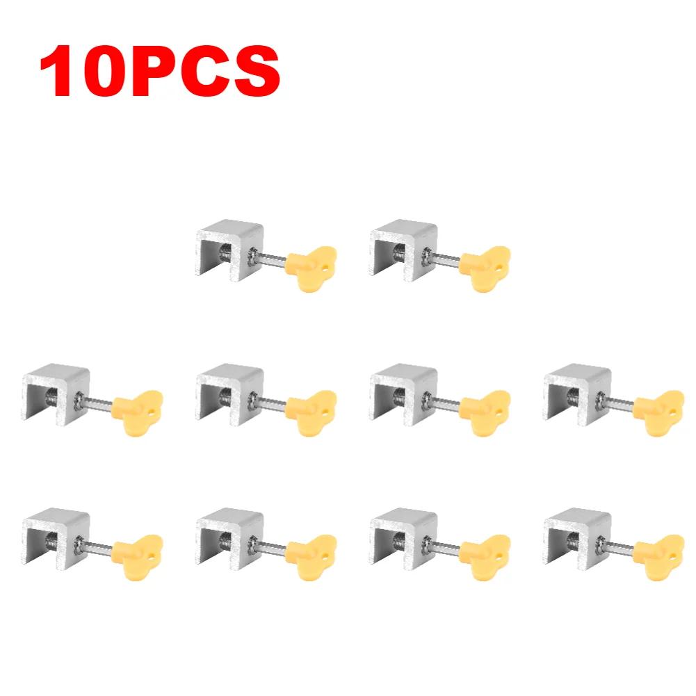 1-10Pcs Window Lock Security Lock Limit Sliding Door Windows Restrictor Child Safety Anti-theft Door Stopper Home Improvement