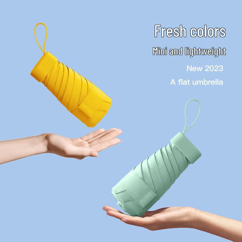 

XuQing Compact Flat Six-Fold Pocket Umbrella (2-Pack)