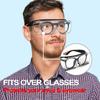 Óculos de segurança VOPHA antiembaçantes com lentes transparentes e proteção lateral tipo asa anti-luz azul óculos protetores unissex