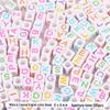 Colorful Acrylic Square Beads: English & Russian Letters for Handmade DIY Bracelets & Jewelry Accessories