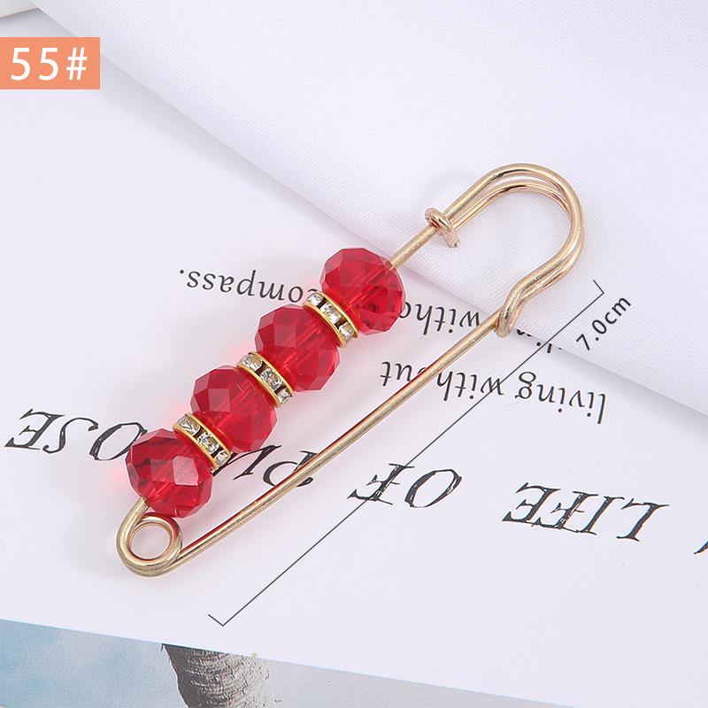 Pearl Anti-Exposure Brooch: Women's Waist-Cinching Pin & Clothing Decoration